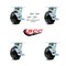Service Caster 5 Inch Phenolic Caster Set with Roller Bearings and Brake/Swivel Lock SCC SCC-30CS520-PHR-TLB-BSL-4 - alternate 3